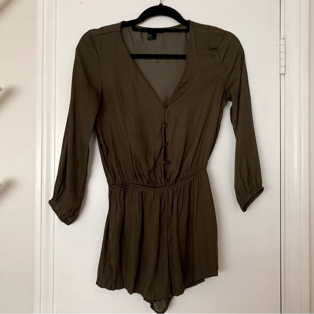 Army Green Romper